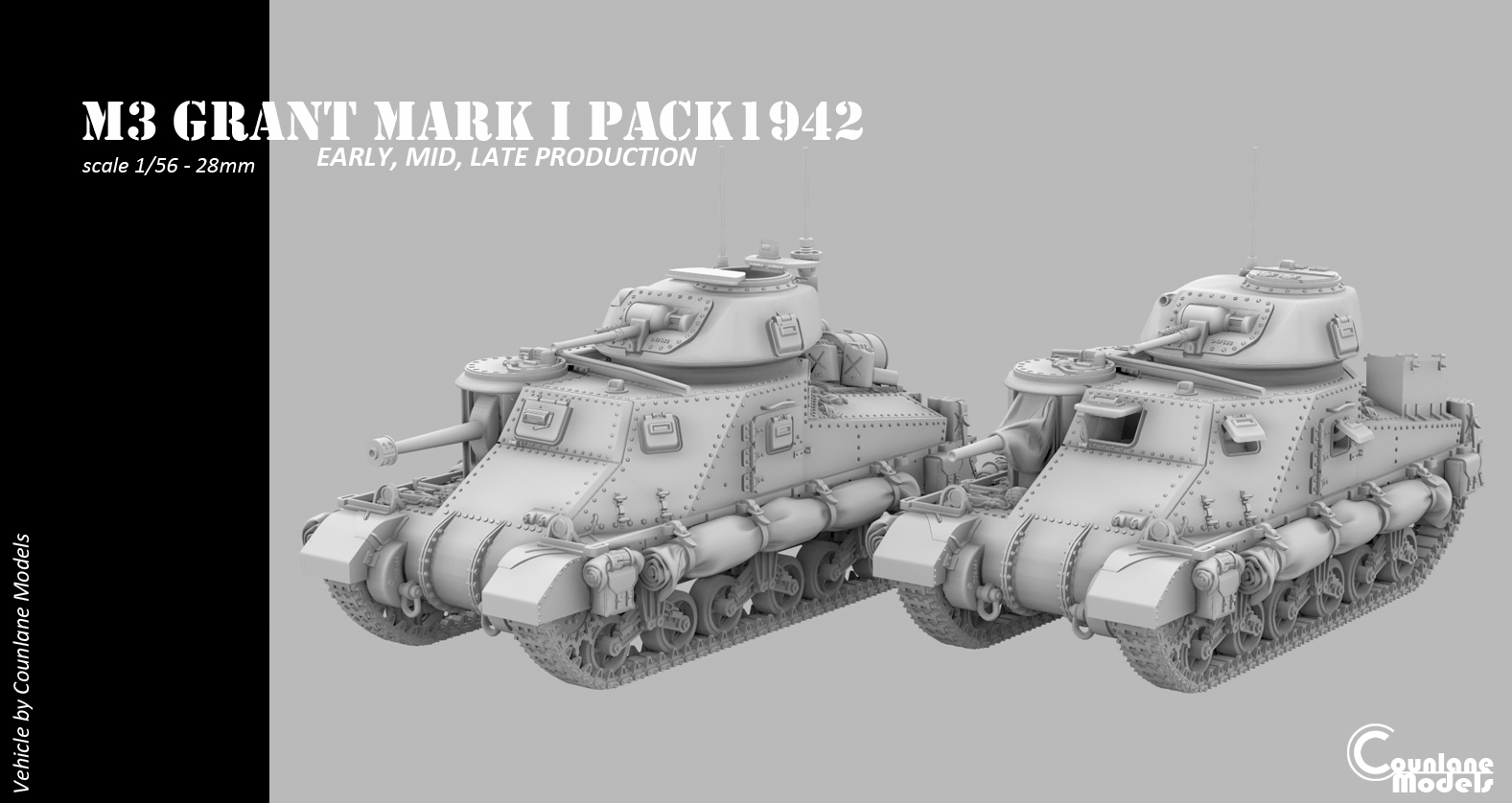 M3 Grant Mark I Grant early, mid, late prod PACK